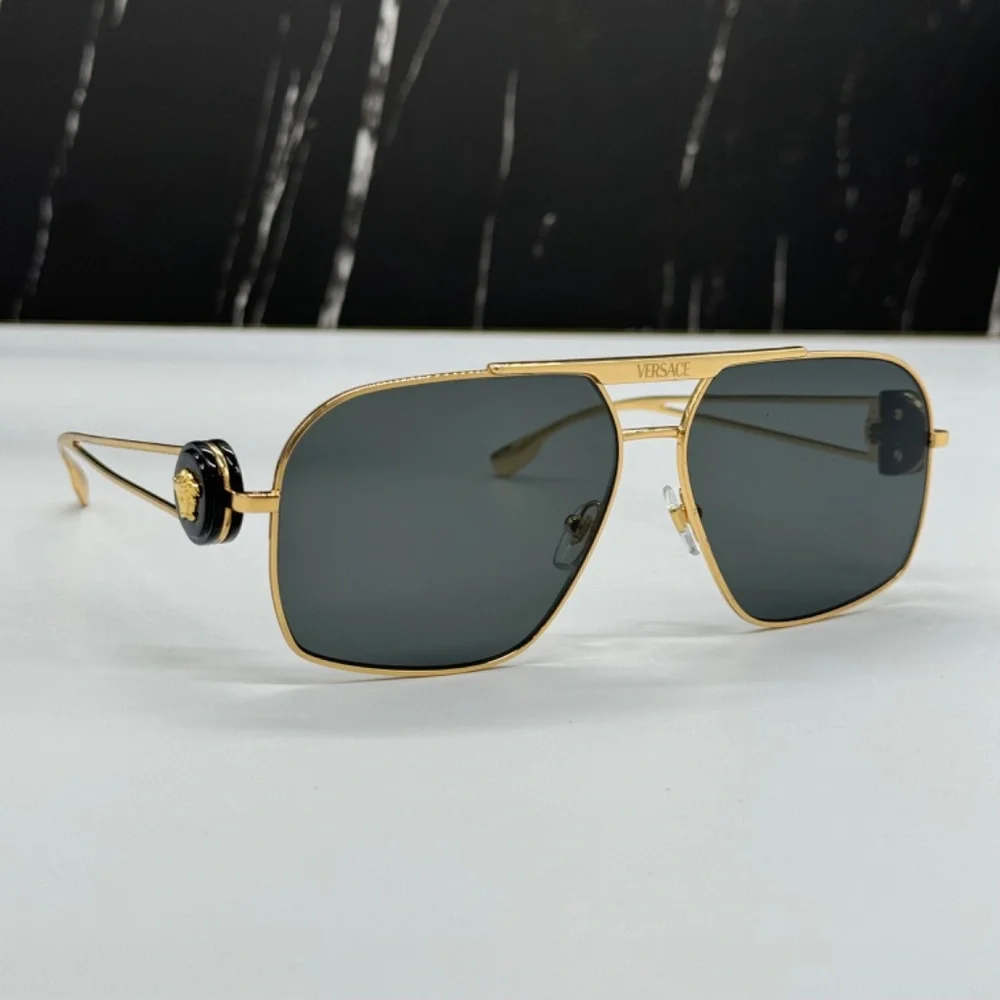NEW VE2269 1002/87 VERSACE GOLD MOD 2269 1002/87 UNISEX SUNGLASSES VE2269 100287